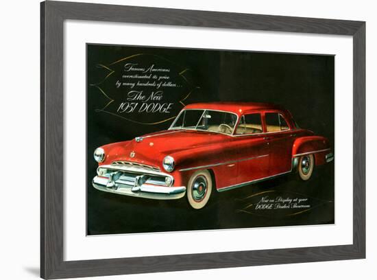 The New 1951 Dodge-null-Framed Art Print