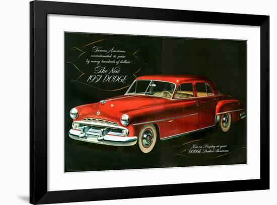 The New 1951 Dodge-null-Framed Art Print