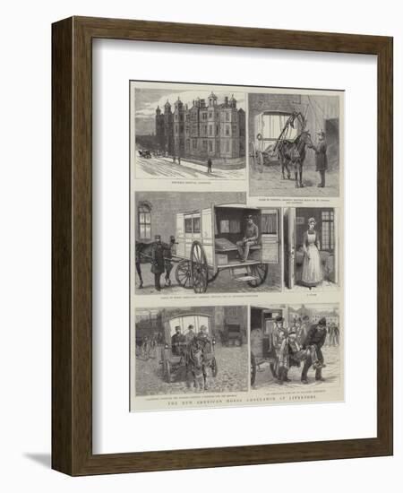 The New American Horse Ambulance at Liverpool-null-Framed Giclee Print