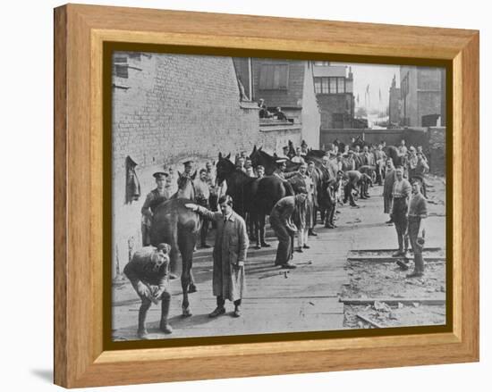 'The New Army in training at the Farriers' School', 1915-Unknown-Framed Premier Image Canvas