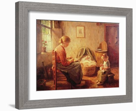 The New Baby-Evert Pieters-Framed Giclee Print