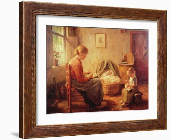 The New Baby-Evert Pieters-Framed Giclee Print