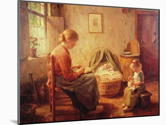 The New Baby-Evert Pieters-Mounted Giclee Print