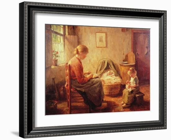 The New Baby-Evert Pieters-Framed Giclee Print