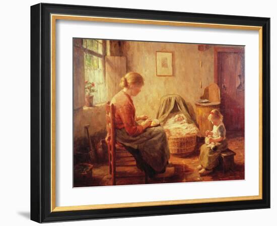 The New Baby-Evert Pieters-Framed Giclee Print