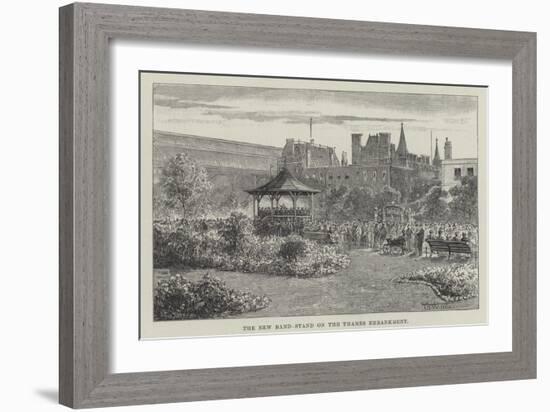 The New Band-Stand on the Thames Embankment-Thomas Harrington Wilson-Framed Giclee Print