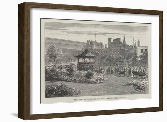 The New Band-Stand on the Thames Embankment-Thomas Harrington Wilson-Framed Giclee Print