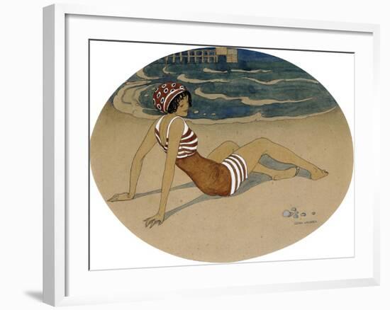 The New Bathing Suit-Gerda Wegener-Framed Giclee Print