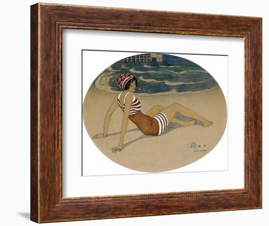 The New Bathing Suit-Gerda Wegener-Framed Giclee Print