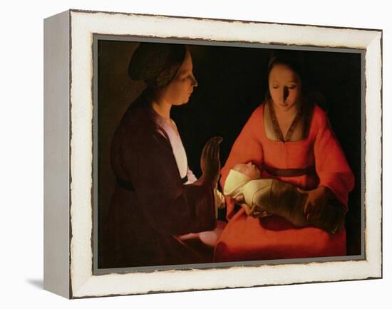 The New Born Child, Late 1640-Georges de La Tour-Framed Premier Image Canvas