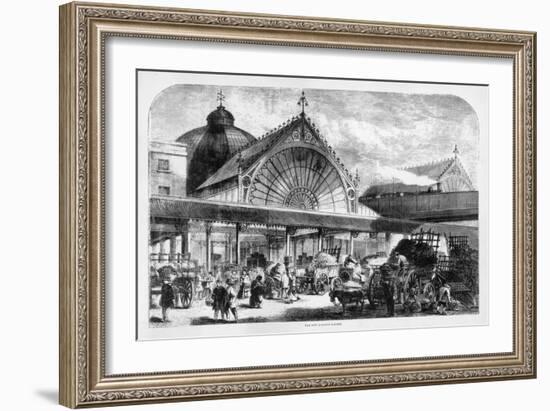 The New Borough Market is Full of People Buying Their Vegetables-null-Framed Art Print