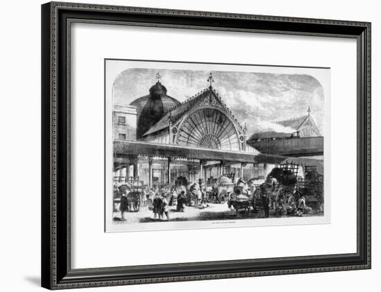 The New Borough Market is Full of People Buying Their Vegetables-null-Framed Art Print