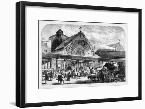 The New Borough Market is Full of People Buying Their Vegetables-null-Framed Art Print