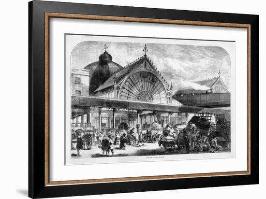 The New Borough Market is Full of People Buying Their Vegetables-null-Framed Art Print