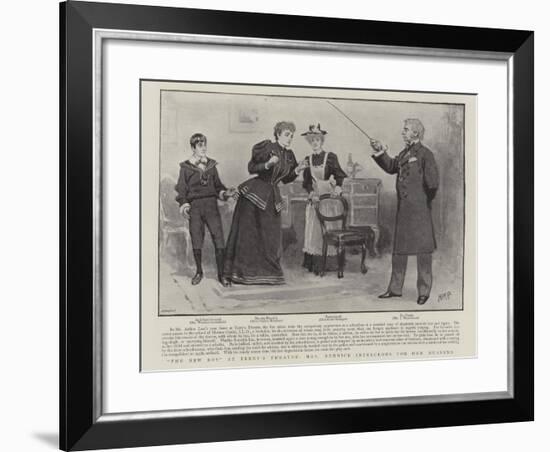 The New Boy at Terry's Theatre, Mrs Rennick Intercedes for Her Husband-Henry Marriott Paget-Framed Giclee Print
