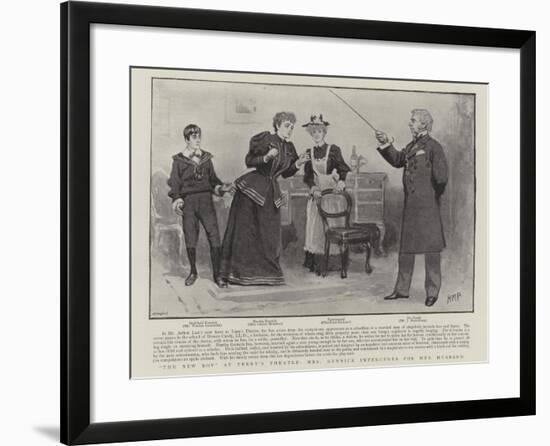 The New Boy at Terry's Theatre, Mrs Rennick Intercedes for Her Husband-Henry Marriott Paget-Framed Giclee Print