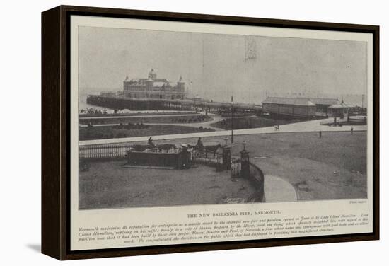 The New Britannia Pier, Yarmouth-null-Framed Premier Image Canvas