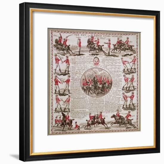 The New Broad Sword Exercise-null-Framed Giclee Print