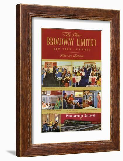 The New Broadway Limited-null-Framed Art Print
