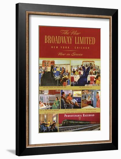 The New Broadway Limited-null-Framed Art Print