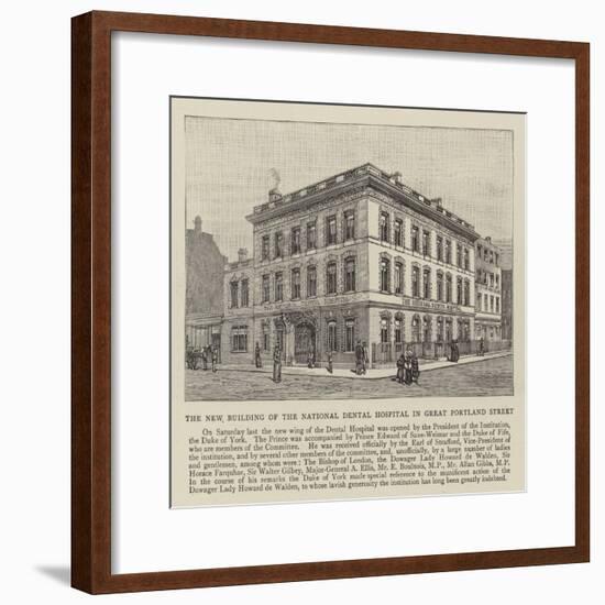 The New Building of the National Dental Hospital in Great Portland Street, London-null-Framed Giclee Print