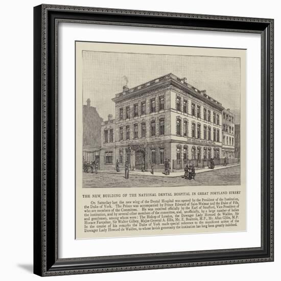 The New Building of the National Dental Hospital in Great Portland Street, London-null-Framed Giclee Print