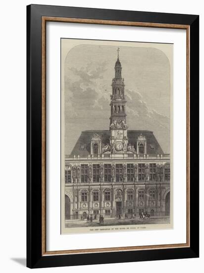 The New Campanile of the Hotel De Ville, at Paris-Frank Watkins-Framed Giclee Print