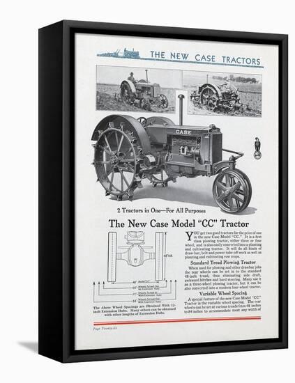 The New Case Model 'CC' Tractor-null-Framed Premier Image Canvas