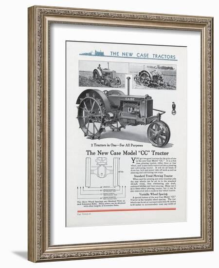 The New Case Model 'CC' Tractor-null-Framed Giclee Print