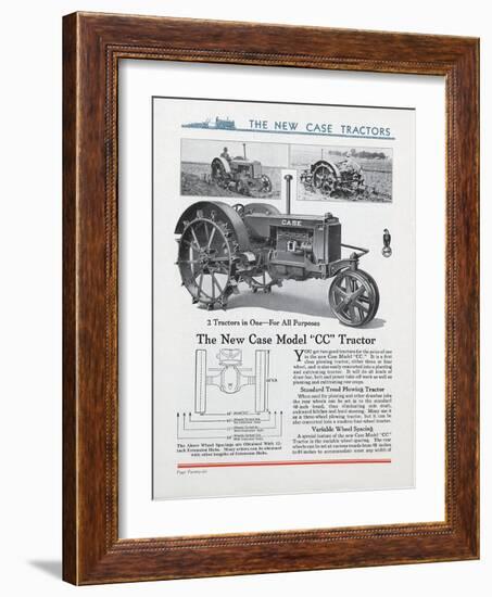 The New Case Model 'CC' Tractor-null-Framed Giclee Print