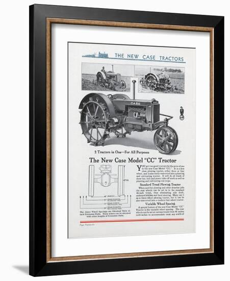 The New Case Model 'CC' Tractor-null-Framed Giclee Print