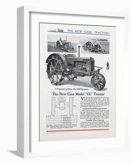 The New Case Model 'CC' Tractor-null-Framed Giclee Print