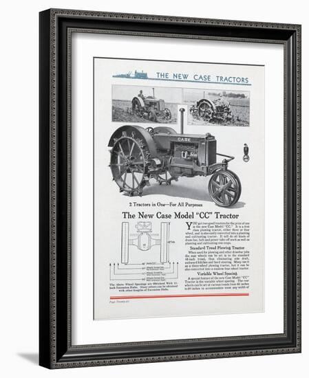 The New Case Model 'CC' Tractor-null-Framed Giclee Print