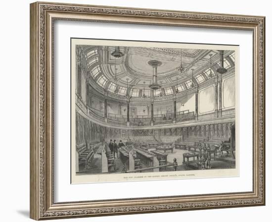 The New Chamber of the London County Council, Spring Gardens-Frank Watkins-Framed Giclee Print