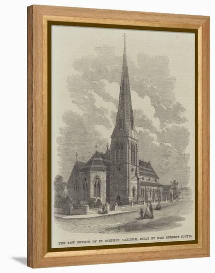 The New Church of St Stephen, Carlisle, Built by Miss Burdett Coutts-null-Framed Premier Image Canvas