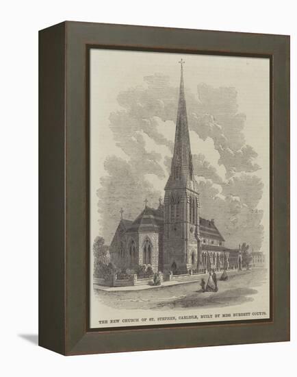 The New Church of St Stephen, Carlisle, Built by Miss Burdett Coutts-null-Framed Premier Image Canvas