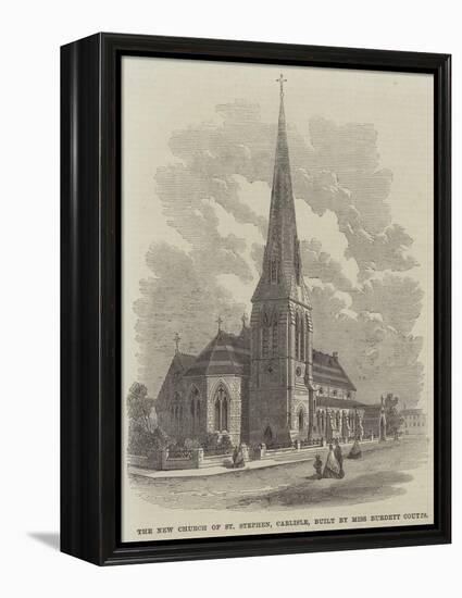 The New Church of St Stephen, Carlisle, Built by Miss Burdett Coutts-null-Framed Premier Image Canvas