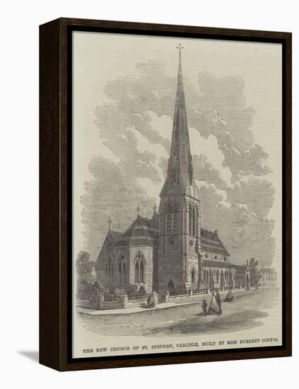 The New Church of St Stephen, Carlisle, Built by Miss Burdett Coutts-null-Framed Premier Image Canvas