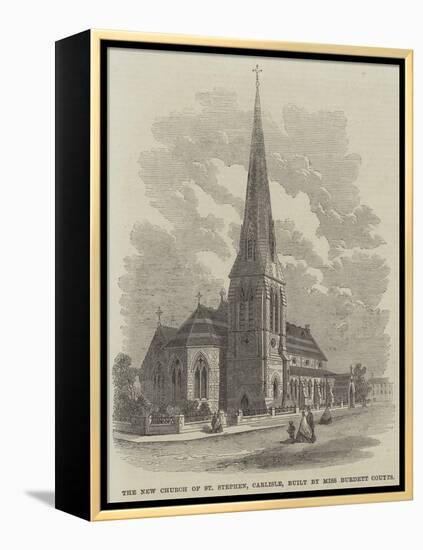 The New Church of St Stephen, Carlisle, Built by Miss Burdett Coutts-null-Framed Premier Image Canvas