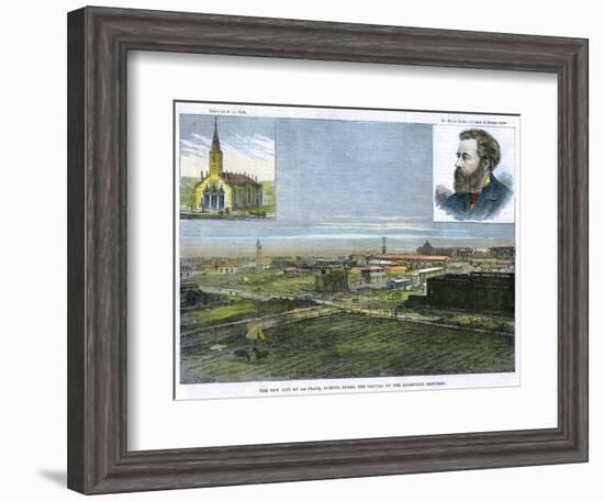 The New City of La Plata, Buenos Ayres, the Capital of the Argentine Republic, C1890-E Watkins-Framed Giclee Print