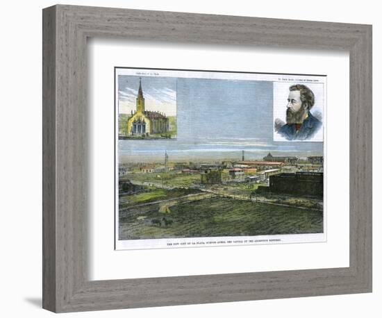 The New City of La Plata, Buenos Ayres, the Capital of the Argentine Republic, C1890-E Watkins-Framed Giclee Print