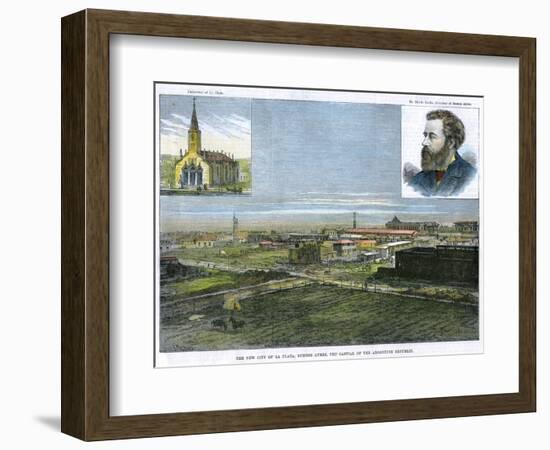 The New City of La Plata, Buenos Ayres, the Capital of the Argentine Republic, C1890-E Watkins-Framed Giclee Print