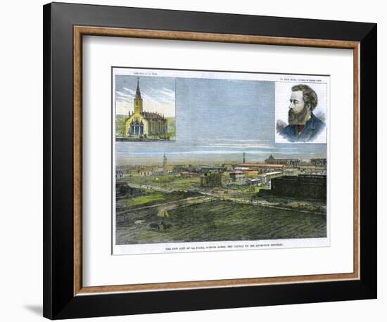 The New City of La Plata, Buenos Ayres, the Capital of the Argentine Republic, C1890-E Watkins-Framed Giclee Print