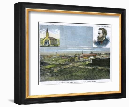 The New City of La Plata, Buenos Ayres, the Capital of the Argentine Republic, C1890-E Watkins-Framed Giclee Print