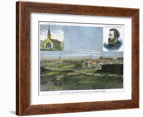 The New City of La Plata, Buenos Ayres, the Capital of the Argentine Republic, C1890-E Watkins-Framed Giclee Print