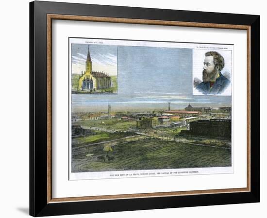 The New City of La Plata, Buenos Ayres, the Capital of the Argentine Republic, C1890-E Watkins-Framed Giclee Print