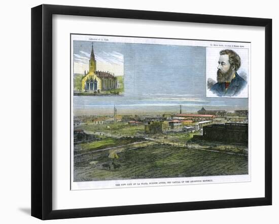 The New City of La Plata, Buenos Ayres, the Capital of the Argentine Republic, C1890-E Watkins-Framed Giclee Print
