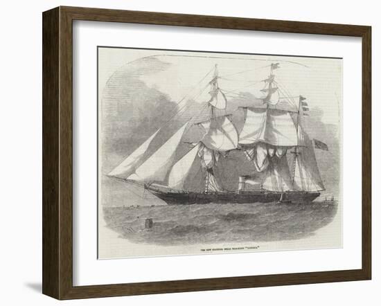 The New Colonial Steam War-Sloop Victoria-Edwin Weedon-Framed Giclee Print