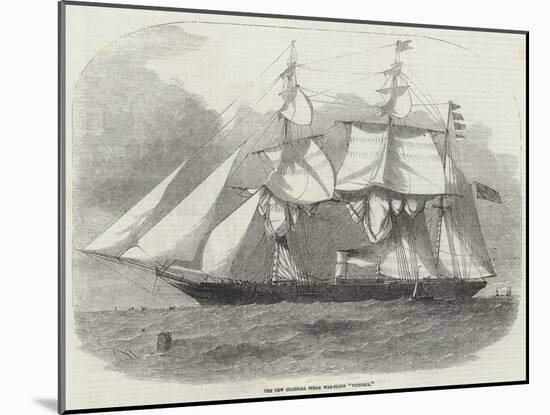 The New Colonial Steam War-Sloop Victoria-Edwin Weedon-Mounted Giclee Print