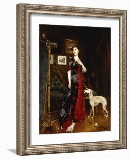 The New Dress, 1888-Evariste Carpentier-Framed Giclee Print